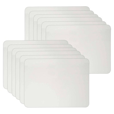 12pk 9" x 12" Dry Erase Lap Boards One-Sided Plain - Charles Leonard