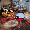 Angel Sar 11.8 FT Halloween Inflatable Crawling Spider with Rotating LED Lights Giant Blow Up Outdoor Decoration for Yard and Garden - 2 of 4