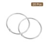 Unique Bargains Carbon Steel Loose Leaf Binder Snap Shower Curtain Rings 20 Pcs - 3 of 4