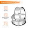 Unique Bargains Stainless Steel Double Rolled Nonstick Durable Cake Rings - 4 of 4