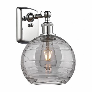 Athens Deco Swirl - 1 Light Wall Sconce In Industrial Style-13 Inches Tall and 8 Inches Wide - 1 of 1