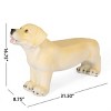 Whimsical Dog-Shaped Outdoor Bench Features Durable Lightweight Concrete Build and No-Assembly Design for Garden Spaces -3irtyhousy - 4 of 4