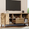 59" Farmhouse TV Stand for 55-65 Inch TVs, Wooden Media Console with 2 Storage Cabinets, Adjustable Shelves, Entertainment Center for Living Room - 4 of 4