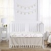 Sweet Jojo Designs Boy or Girl Gender Neutral Unisex Baby Crib Bed Skirt Botanical Leaf Linen Taupe - 2 of 3