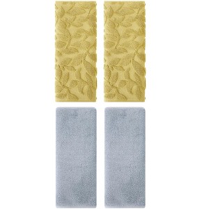 REGALWOVEN 4 Pcs Kitchen Bath Soft Absorbent Hand Towel Set - 1 of 4