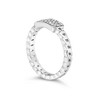 Silver 1/5 Cttw Diamond ID and Cuban Link Band Ring - 4 of 4