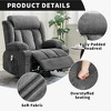 360¡ã Swivel Rocker Recliner Chair with Heat and Massage, Widen Overstuffed Oversize Single Sofa Lounge Chair with USB Charging - 2 of 4