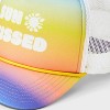 Girls' Ombre Sun Kissed Trucker Hat - art class™: Adjustable Snapback, Lightweight Woven Fabric - 3 of 3
