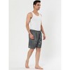 Lars Amadeus Men's Sleepwear Satin Shorts Elastic Waist Lounge Pajama Bottoms - 3 of 4
