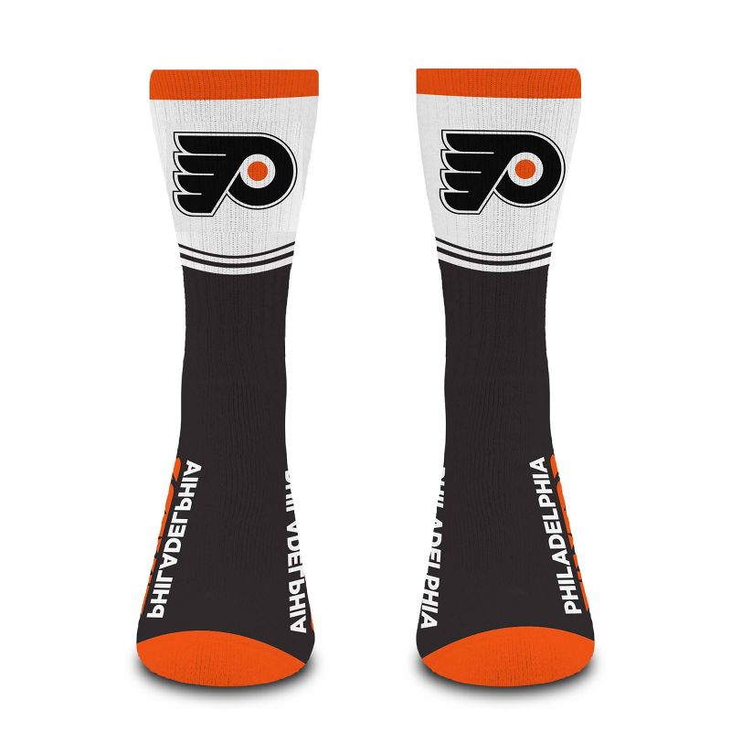 NHL Philadelphia Flyers Divide Secondary Large Crew Socks, 3 of 4