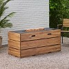 Rodeo Outdoor Rectangle Fire Pit - Teak - Christopher Knight Home - 2 of 4