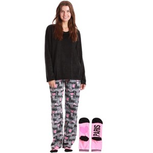 Just Love Ultra-Soft Womens Pajama Pant Set with Nightgown & Matching Socks  Luxurious Sleepwear - 1 of 4