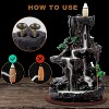 MaseiKar Incense Burner, Backflow Incense Holder 2 Sides Waterfall with 120 Cones, 30 Sticks, Aromatherapy Ornament for Home - 4 of 4
