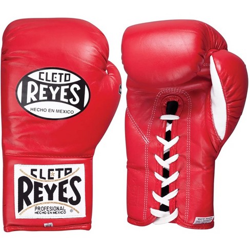 Cleto Reyes Hook And Loop Leather Training Boxing Gloves - Blue/silver :  Target