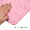 Unique Bargains Memory Foam Non-slip Water Absorbent Machine Washable Bath Mat - 3 of 4