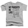 Toddler Boys' My Parents Be Like T-Shirt Athletic Heather - 2 of 4