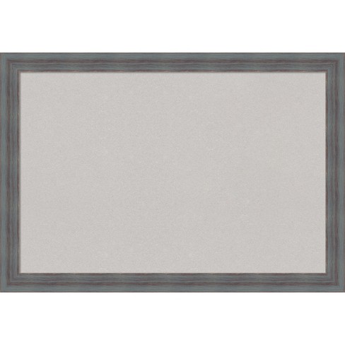 U Brands 36 Square Cork Bulletin Board Black Aluminum Frame