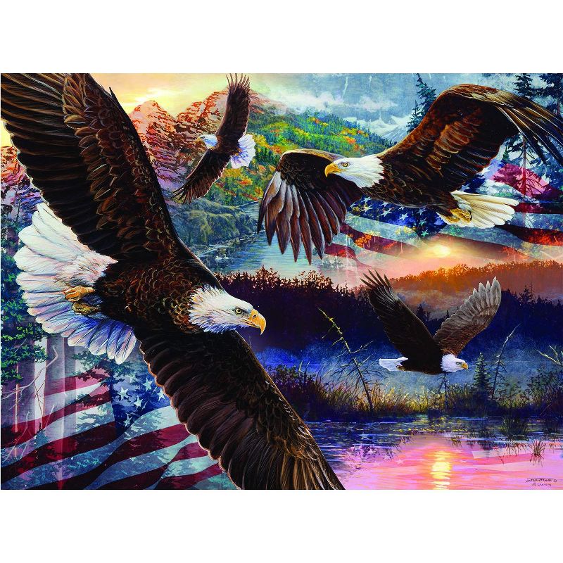 Sunsout Land of Freedom 1000 pc  Fourth of July Jigsaw Puzzle 60530, 1 of 6