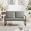 NicBex 47.24 Inch PU Leather 2-Seater Sofa Chairs with Thick Padded Backrest for Living Room,Apartment,Office - 2 of 4
