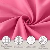 Hastings Home Twin Size Brushed Microfiber 3 Piece Bed Sheet and Linen Set with Stain Resistant Fitted and Flat Sheets - Pink - 4 of 4