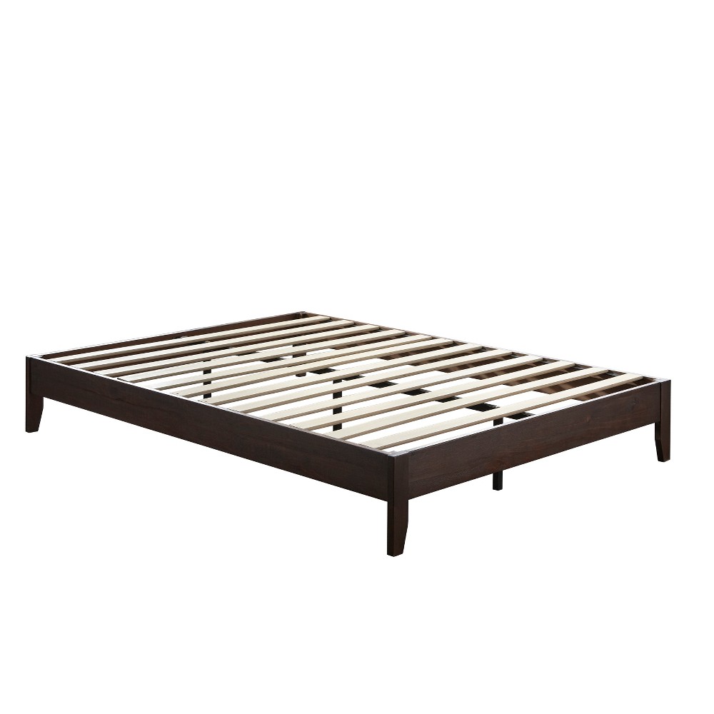 Photos - Bed Frame Match Queen Planform Bed Espresso - Buylateral