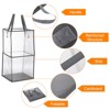 Unique Bargains Nylon Mesh Portable Reinforced Handles Laundry Hamper - 3 of 4