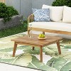 Christopher Knight Home Burchett Outdoor Acacia Wood Coffee Table Teak - 2 of 4