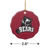 Lenoir-Rhyne University Primary Logo Porcelain Scalloped Holiday Christmas Tree Ornament - 3 of 4