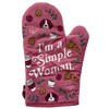 I'm A Simple Woman Oven Mitt Funny Coffee Dog Lover Pizza Cute Novelty Kitchen Glove - Crazy Dog Bakeware - 2 of 4
