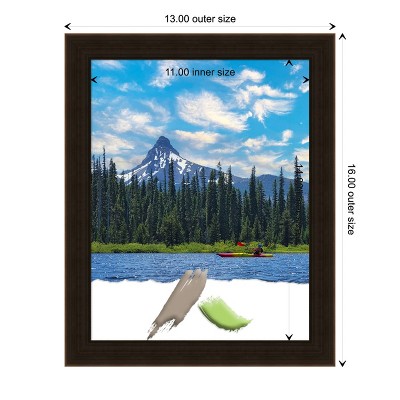 Espresso Brown 11x14 Wood Wall Picture Frame