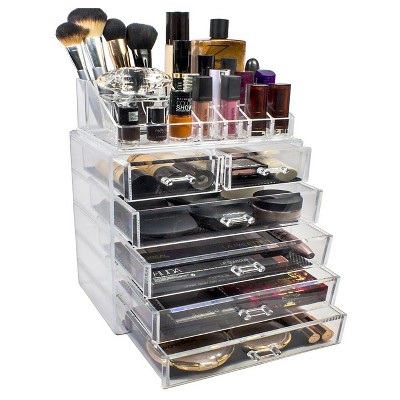 Sorbus Makeup Storage Display Set - Style 2 - Clear