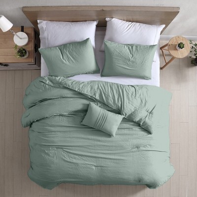Spa Green Queen Down Alternative Microfiber Comforter Set