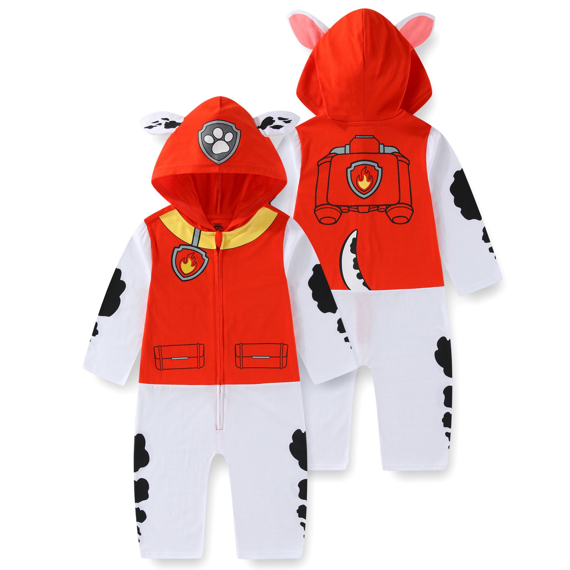 Paw Patrol Marshall Boys Cosplay Hooded Coverall for Toddler and Big Kids