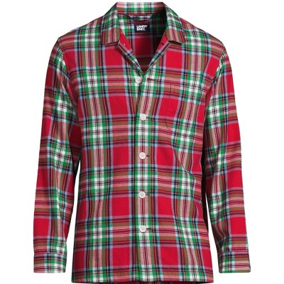 Lands' End Men's Flannel Pajama Shirt