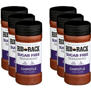 Rib Rack Seasoning Rub Chipotle Sugar Free - Pack of 6 - 5.5  OZ - 1 of 4