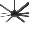 Airsurfer 84-in Matte Black Ceiling Fan, 8 ABS Blades, Lightless, Indoor/Outdoor Use, Remote Included, 6", 12", 24" Downrods - 3 of 4