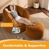GYIIYUO 47" Giant Bean Bag Chair for Adults - Comfy Plush Shell Soft Accent Chair, Oversized Cozy Lounge Floor Sofa Reading Chair - 4 of 4