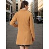 INSPIRE CHIC Women's Notched Lapel Single Breasted Outwear Fall coat - 4 of 4