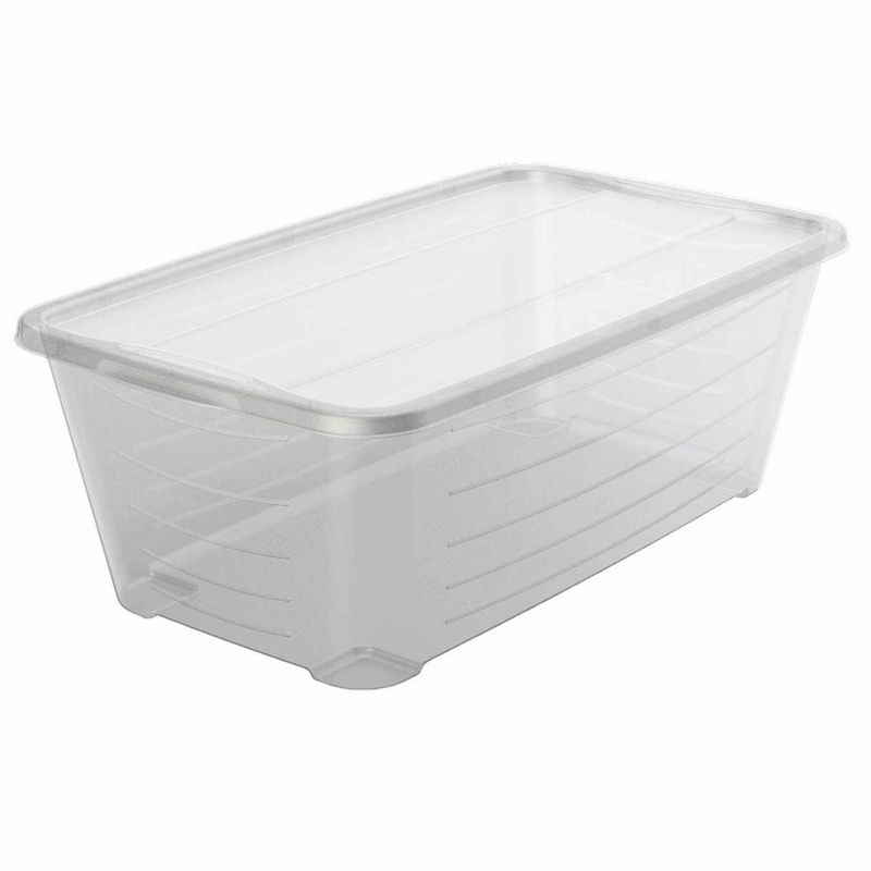 Life Story 6 Qt Rectangular Clear Plastic Protective Storage Shoe Box, 24 Pack, 1 of 6