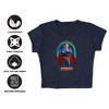 Women's Superman 2025 City of Tomorrow Cap Sleeve Baby Rib Crop Top - 4 of 4