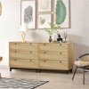 SKRAN Rattan and Rope Woven Storage Cabinets with Multiple Drawers for Bedroom, Living Room, Dining Room, and Hallways - 2 of 4