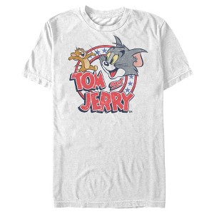Men's Tom and Jerry Patriotic Stars and Stripes Circle T-Shirt - 1 of 4