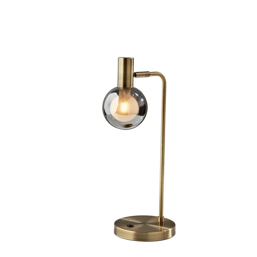 Photos - Floodlight / Street Light Adesso Starling Desk Lamp  Brass (Includes LED Light Bulb)