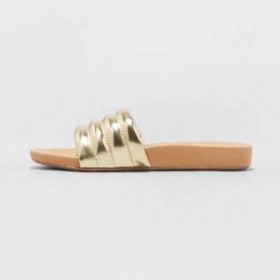 gold womens sandals