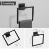 Towel Holder & Toilet Paper Holder Brushed, Bathroom Hardware Set, Stainless Steel Hand Towel Ring Bar,2 Pcs - 4 of 4