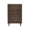 Christopher Knight Home Nystrom Mid Century Modern 5 Drawer Dresser Walnut - 2 of 4