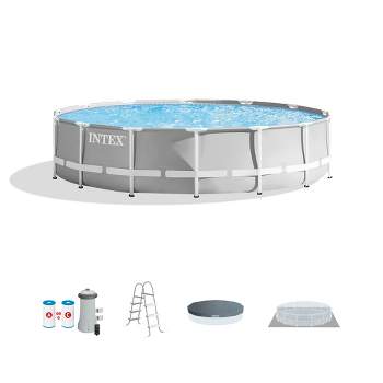 Intex Prism Frame Above Ground Swimming Pool Up, fits up to 6 People