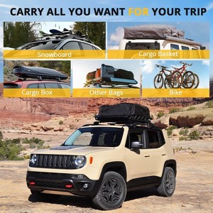 Roof Rack Cross Bars, Roof Bars Compatible with 2015-2022 Jeep Renegade Crossbars for Rooftop Cargo Carrier, Luggage, Kayak, Bike, Snowboard - 1 of 4