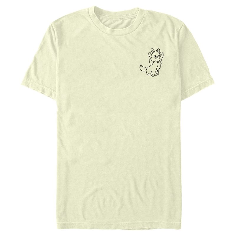 Men's Aristocats Minimalist Marie T-Shirt, 1 of 5