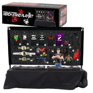 Merch Stand Accessory Set for WWE & AEW Wrestling Action Figures - 1 of 4